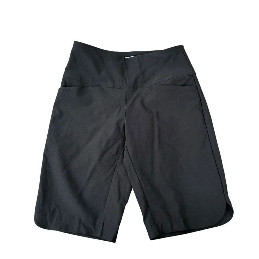 Lady Hagen Shorts Women's Size XS 10” Tummy Control Golf black Wicking NWT